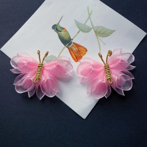 Super Fairy Butterfly Hair Clips Handmade Chinese Style Pearl Mesh Hairpin Littlr Girls Hairgrips Kids Hair Accessories Headwear