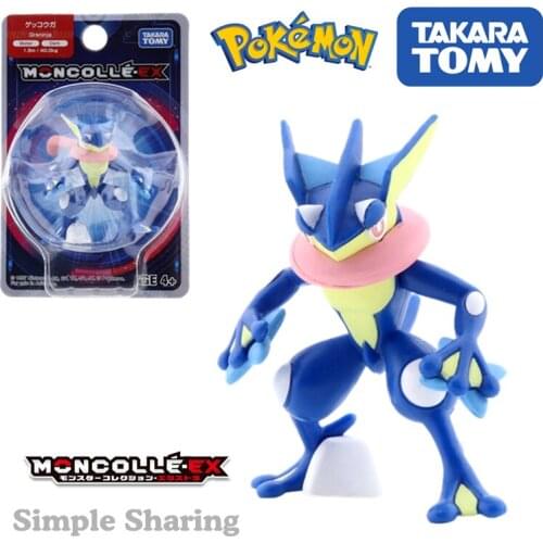 Takara Tomy Tomica Pokemon Pocket Monsters Moncolle MS-08 Greninja 3-5cm Mini Resin Anime Figure Toys For Children Collectibles