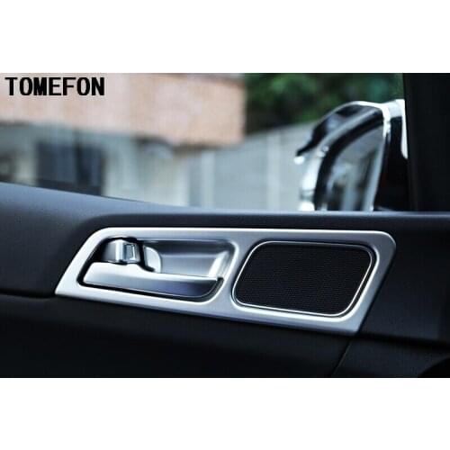 TOMEFON For Kia Sportage 2016 2017 ABS Matte Interior Side Door Handle Bowl Covers Trim 4Pcs Only For Left Hand Drive Stike