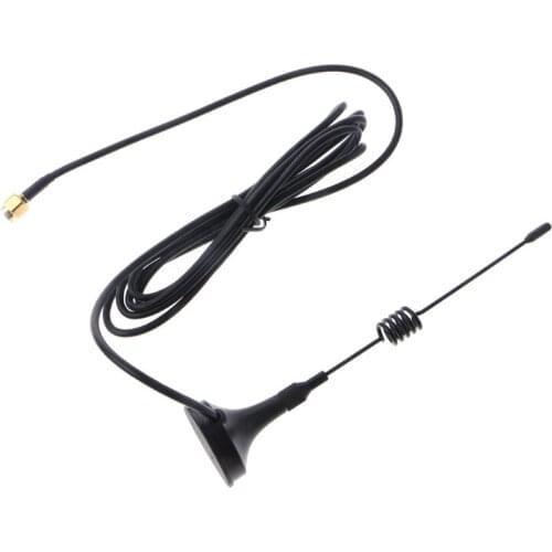 1Pc 433MHz Antenna 5dbi Male RG174 Cable GSM GPRS 1.5M Magnetic Base for Ham Radio W715