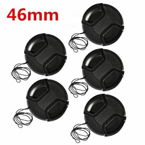 10pcs/lot 46mm center pinch Snap-on cap cover for camera 46 mm Lens