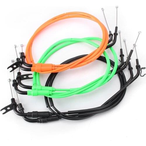 For Kawasaki Z1000 2014 2015 2016 Motorcycle Throttle Cable Accelerator Wire Line Steel 2Pcs