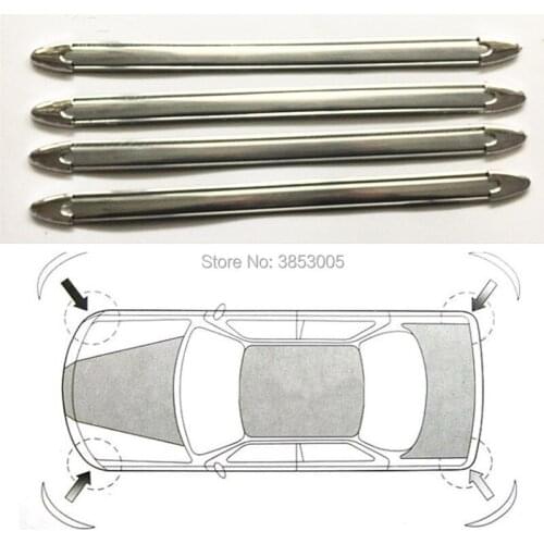 4pcs Car Bumper Protector Anti-scratch Bumper Strip for golf gti mk7 food truck toyota matrix corolla 2012 vw mk7 gti hyundai
