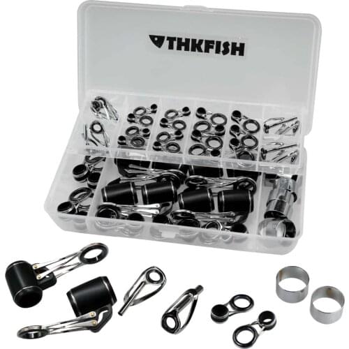 48pcs/box #10-#20 Foldable Surf Casting Rod Guides Telescopic Rod guides DIY Eye Rings Fishing Rod Guide Fishing Tackle