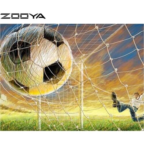 5D DIY Diamond Painting Cross-Stitch Kits Diamond Embroidery Football Teenager Pictures Of Rhinestones Paintings By NumbersR2966