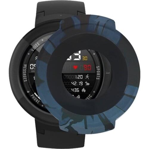 Watch case youth version camouflage printing all-inclusive silicone watch protective case TPU soft case watch case чехол X5