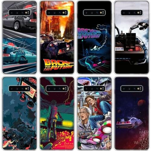 Back to the Future DeLorean Time Machine Phone Case For Samsung Galaxy S20 Ultra S10E Note 10 9 8 S9 S8 J4 J6 J8 Plus + Lite S7