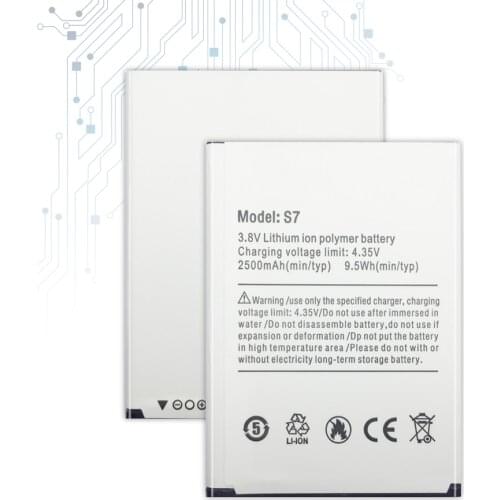 For Ulefone S7 Mobile Phone Battery 2500mAh Li-ion Polymer For Ulefone S7