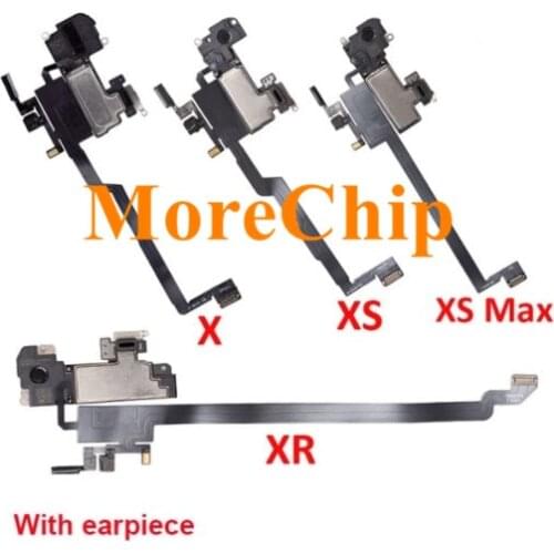 Earpiece Flex Cable For iPhone X XS Max XR 11 Pro 12 mini Promax Speaker Proximity Light Sensor Sound Earphone Repair Face ID