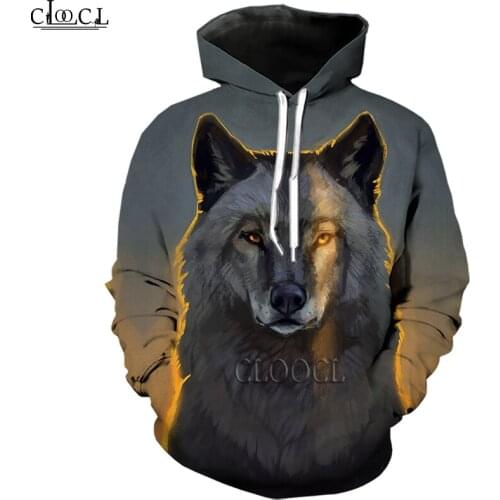 HX Newest Popular Animal Wolf 3D Print Hoodie Men Women Tracksuit Pullover Fashion Casual Autumn Hoodies Drop Shipping