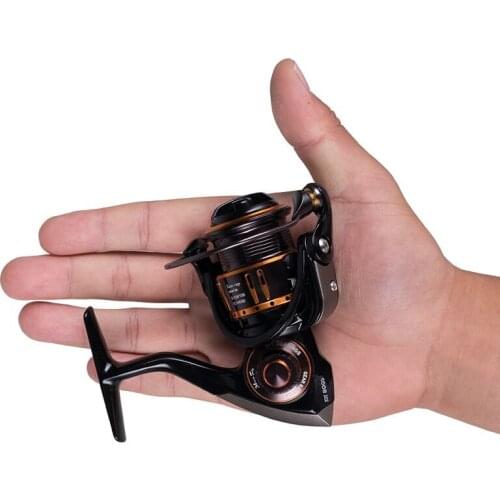 Kingdom Micro Fishing Lure Spinning Reel 800 1000 2000 3000 Shallow Deep Spool Ultra Light Mini Reel Trout Saltwater Freshwater