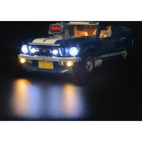 Led Light Up Kit For 10265 Compatible With 21047 Ford Mustang Race Car Lighting Bricks Set Building Blocks Not Include Model