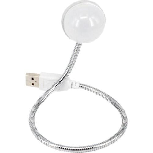 Creative usb table lamp led lamp 5v mobile power USB lamp light white highlight computer LED light Aluminum 360 degree rotation