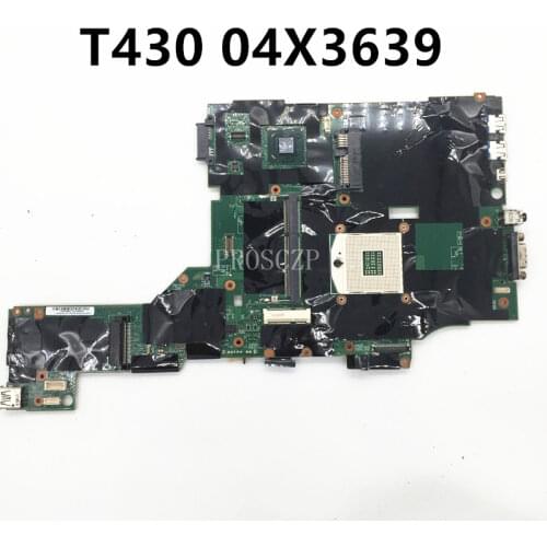 Free shipping For Thinkpad T430 T430I Laptop motherboard 04X3639 Pga 989 HM77 working well