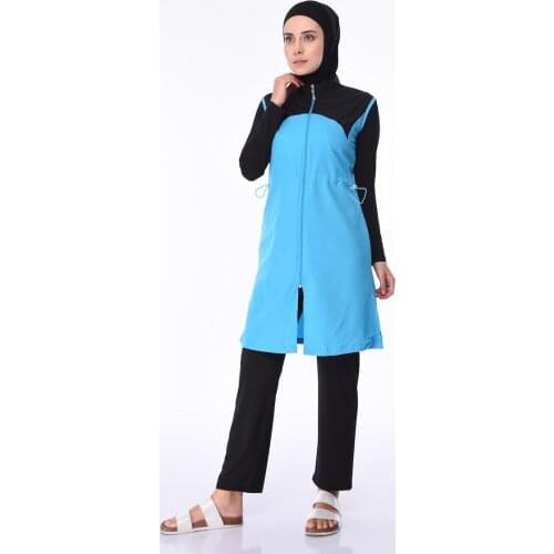 Minahill Jileli Hijab Swimwear 1982-01 Turquoise 1982-01