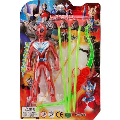 Novelty Carded Bow And Arrow Sucker Model Childrens Intellectual Animation Manual Ottoman Toy Set Hot Selling Wholesale