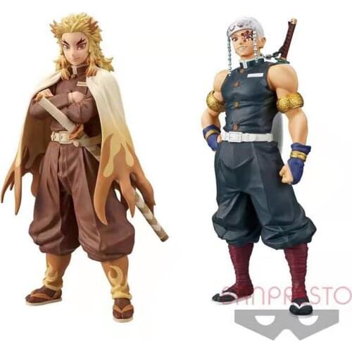 Original Banpresto Demon Slayer: Kimetsu No Yaiba Vol.11 Rengoku Kyoujurou Uzui Tengen Toys Model Figurals Brinquedos