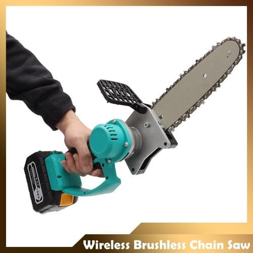 2 Electric 1 Charge Wireless Brushless Charging Household Logging Saw Chainsaw High Power Outdoor Wireless Brushless Chain Saw