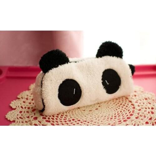 Plush panda storage bag cosmetic bag big eyes panda coin purse hot selling