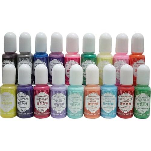 QIAOQIAO DIY 10g UV Resin Color Pigment Polish Solid Glue for Silicone Mold Jewelry Making DIY Handmade Crafts