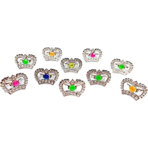 12 pcs Silver Princess Crown Rings Fashion For Girls Rings Toy Princess Birthday Party Favor Weddiing Pinata Bag Filler loot Gag