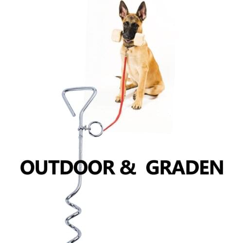 SUPREPET Grass Outdoor Outing Dog Fixed Pile Tying Dog Chain Tied Dog Drill Nail Down Ground Peg Anchor Stakes Gazebo
