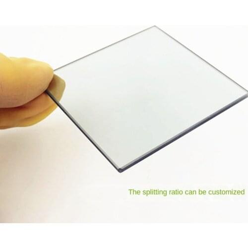 40*55*1.1mm 50% Transmission Transflective Glass Telephoto Beamsplitter Galss Plate Prism Teleprompter 50pcs