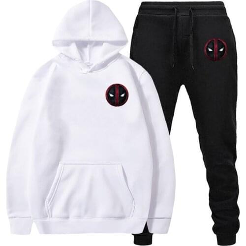 DeadPool Hoodie Large Hooded Sweatshirt Design Cool Tracksuit Set Two Piece Style Sport Outfit Man and Woman