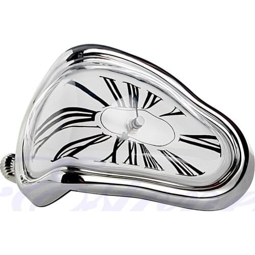 Vintage Retro Art Novelty Melting Wall Clock Crazy Home Decor Hanging Shelf New 896B