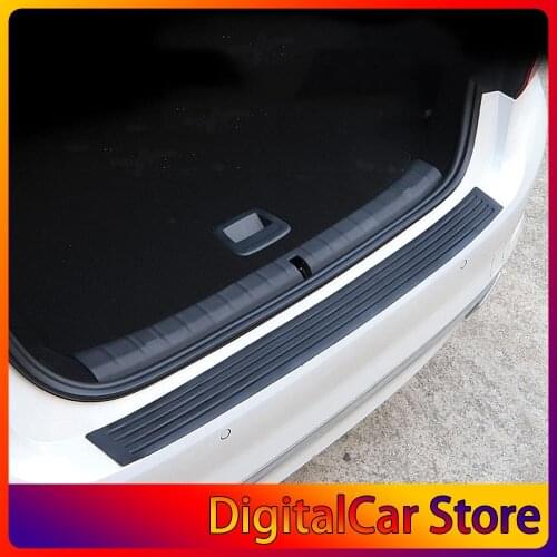 Car Trunk Protection Strip Gum Bumper Anti-Collision Anti-Scratch Tailgate Trim Door Sill Protector 1 Set