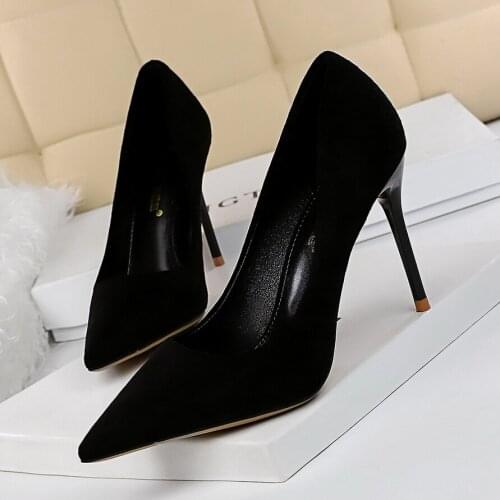 BIGTREE shoes Womens high heels sexy pumps Blue heels 2020 Female party shoe ladies stiletto pointed fashion zapatos de mujer