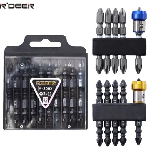 1/4'' Shank Screwdriver Bits Double Head Phillips Bit Set S2 Alloy Steel Strong Magnetic Ring for Electric Drills Power Tools
