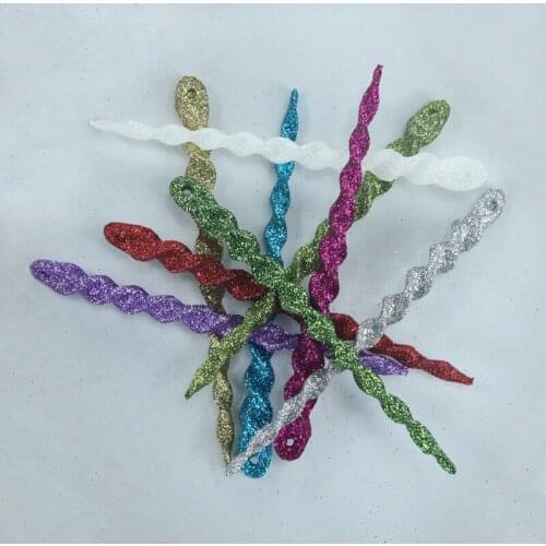 1 pc colorful Gold powder Icicle Christmas tree decorations Pentagram christmas ornaments Christmas tree pendant adornments