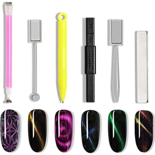 1Pc Multifunction Nail Tools Cat Eye Magnetic Rod Thicken Powerful Magnet Suitable for Cat Eye Gel Beauty Nail Art Decoration