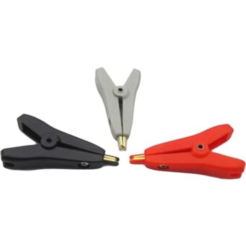 1pc SMD test clip full of copper gilded red/black/white