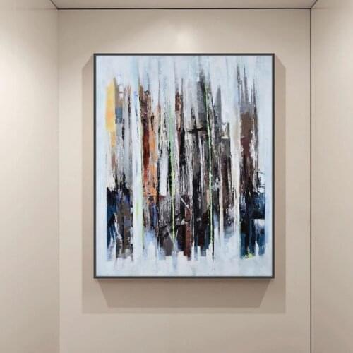 100% Hand Painted Abstract Oil Painting Hand Made Simple Abstract Large Size Canvas Wall Pictures For Living Room Home Decor