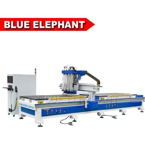 1325 4 Spindles Woodworking CNC Router High Efficiency wood door cabinet making machine for a door production plant