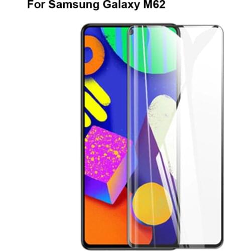 2PCS For Samsung Galaxy M62 3D Tempered Glass Film Screen Protector Protective Full Cover Protection For Samsung Galaxy M 62