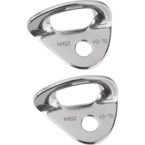 2x Hangers Rock Climbing Activity Equipment Accessories Sports Silver Stainless