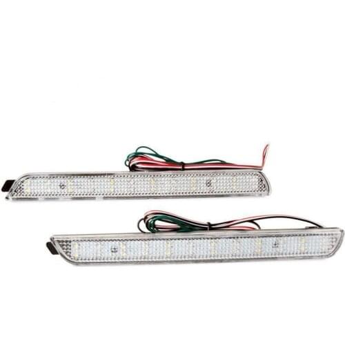 2x Clear Lens Rear Bumper Tail Stop Running Brake Light Backup Reverse Light Reflector Fog Lamp 12V For 03-08 Mazda6 Atenza