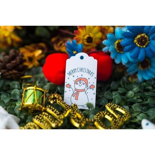 200 pcs 3.5x6.2cm Christmas label christmas decorations for home New years gifts Label candy favor tags organizer