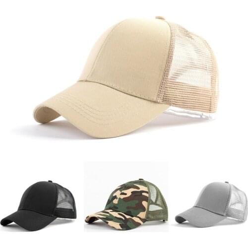 2020 Summer New Ponytail Baseball Caps High Quality Fashion Womens Messy Bun Adjustable Snapback Hip Hop Hat