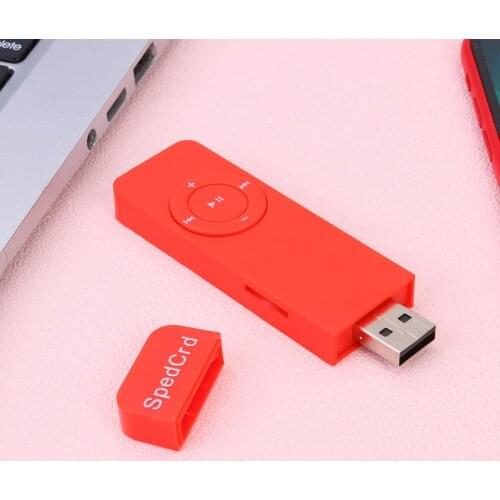 3.5mm Mini MP3 Music Player Rechargeble 160mAh USB Flash Drive Support 64GB TF Card Sport Headphone 8.5x 2.5x 0.9cm