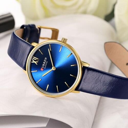 Top Brand CURREN Women Watches Simple Ladies Japanese Luxury Quartz Wristwatch Leather Girl Waterproof Clock Gift Reloj Mujer
