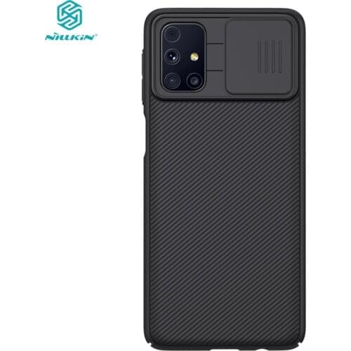 For Samsung M51 M515 Case Nillkin Slide Protect Lens Camera Protection Cases for Samsung Galaxy M31S M51 Camshield Shell Cover