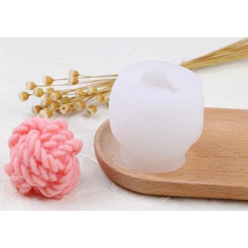Hot Newest 3D Silicone Resin Mold Soy Resin Mold Wool Ball Candle Mold Silicone Candle Mold Candle Candle Mold Handmade Ball