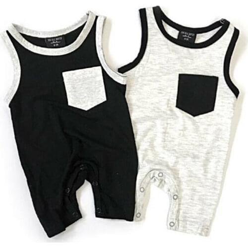 Summer Newborn Toddler Baby Girls Boys Clothes Sleeveless Romper Short Pants Jumpsuit Outfits