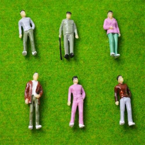 30pcs Train Scene Layout Passenger People Figures Painted Model 1:43 O Scale