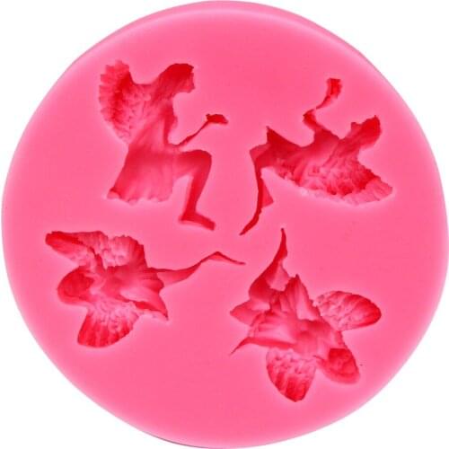 Moldes De Silicone Rendas Para Bolo 1PC 100% Foodgrade 3D Silicone Angel Cake Mold Cake Decoration Fondant Silicone Soap Moldes