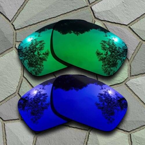 Jade Green&Violet Blue Sunglasses Polarized Replacement Lenses for Oakley Fuel Cell